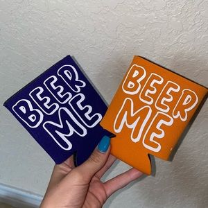 2 beer me koozies